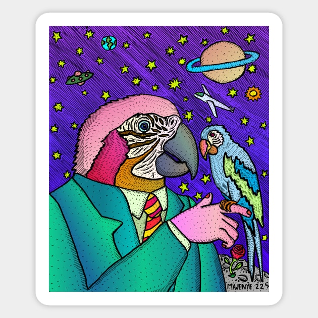 Guacamaya Sticker by Majenye